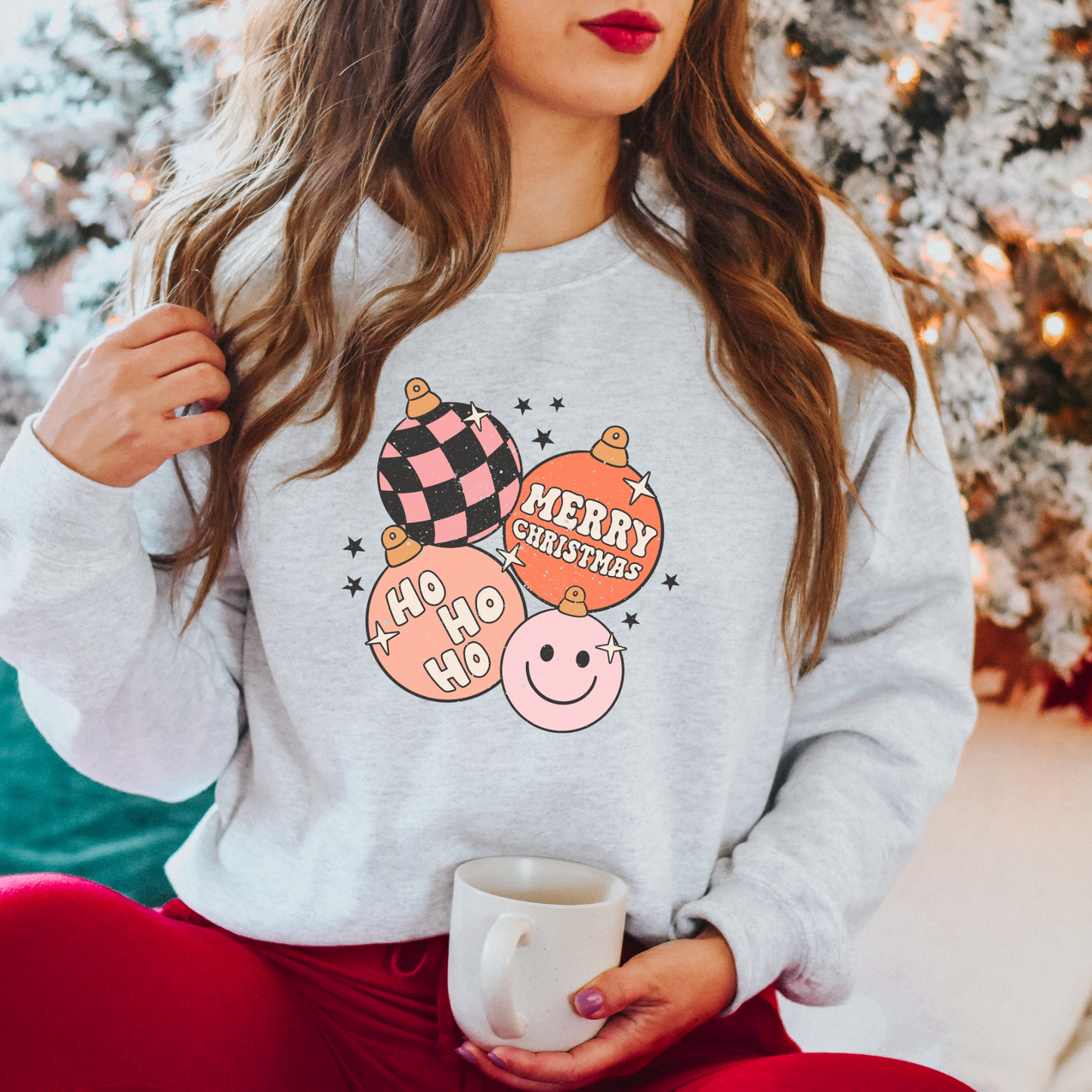 Groovy Pink Ornament Sweatshirt