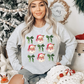 Retro Santa and Bows Sweatshirt