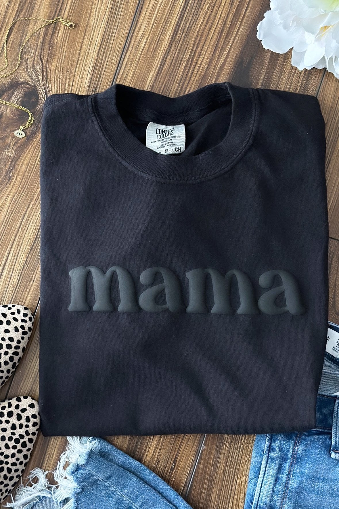 MAMA TEE- MIDNIGHT BLACK