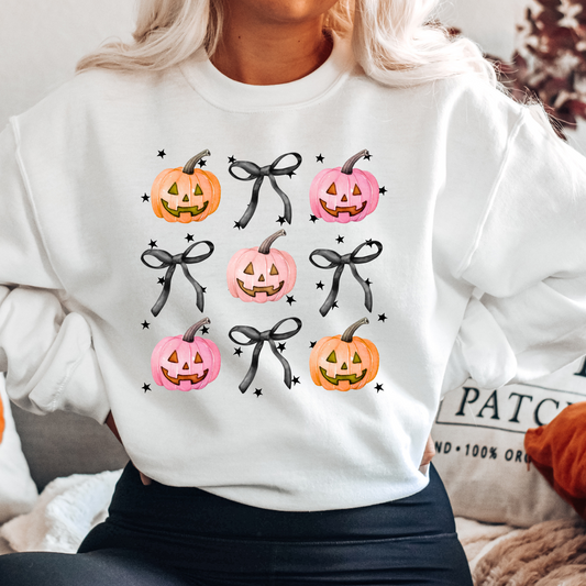 Pumpkins and Bows Sweatshirt