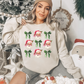 Retro Santa and Bows Sweatshirt