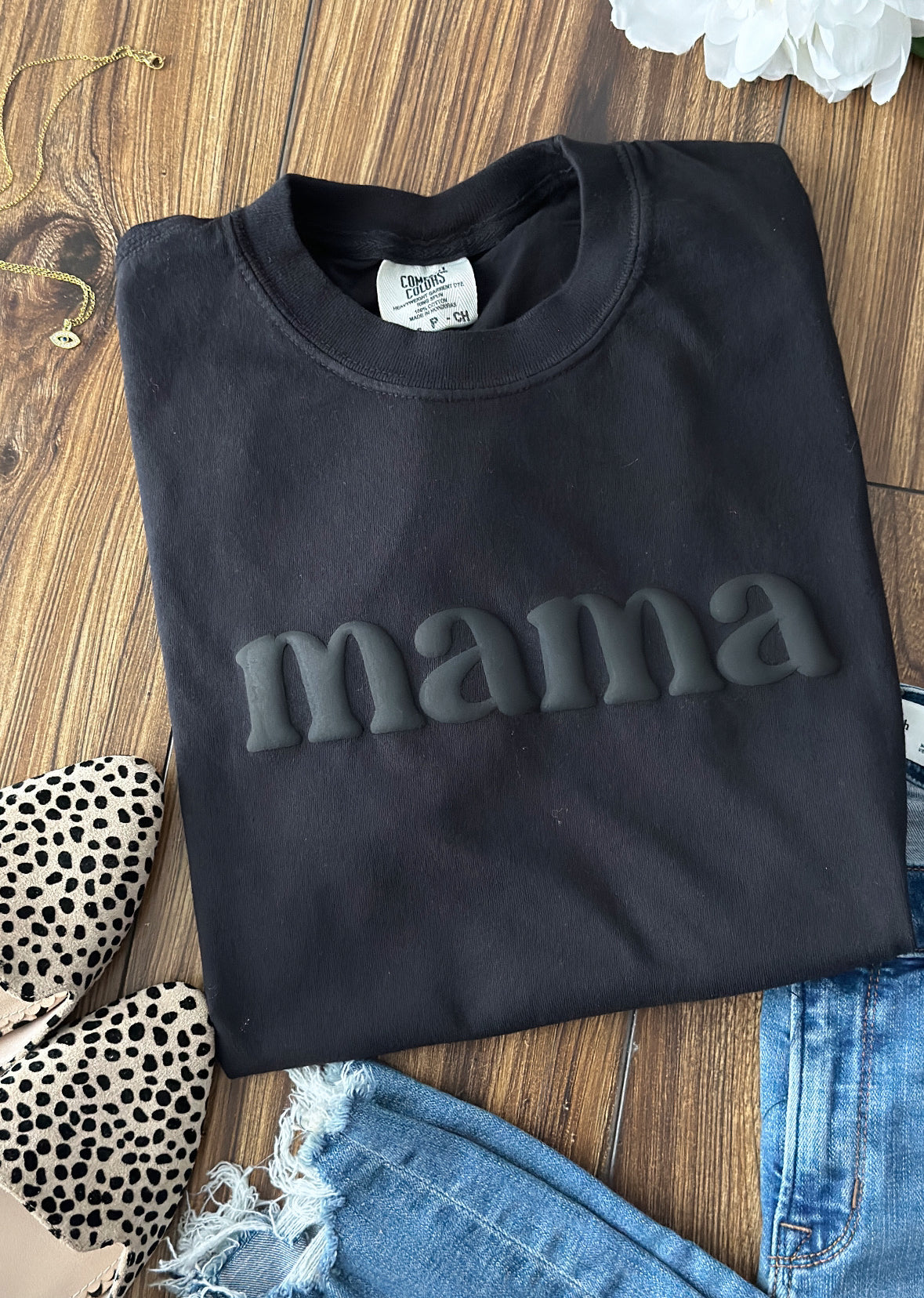 MAMA TEE- MIDNIGHT BLACK