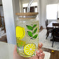 Lemons glass cup