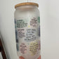 BIBLE AFFIRMATIONS GLASS CUP